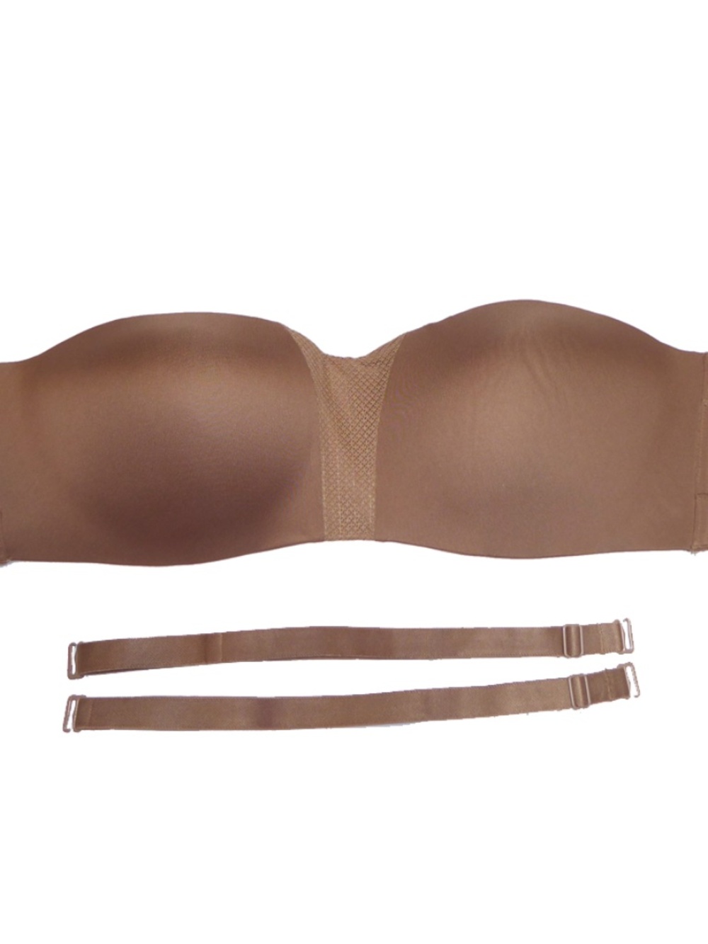 Strapless Bra Maidenform SN1262 Nude Beige Wireless Multiway Lined w/Straps XL